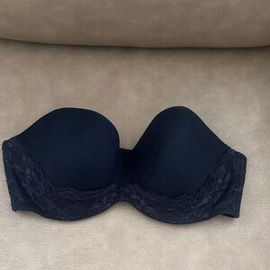 Sexy Black Lace Strapless Bra